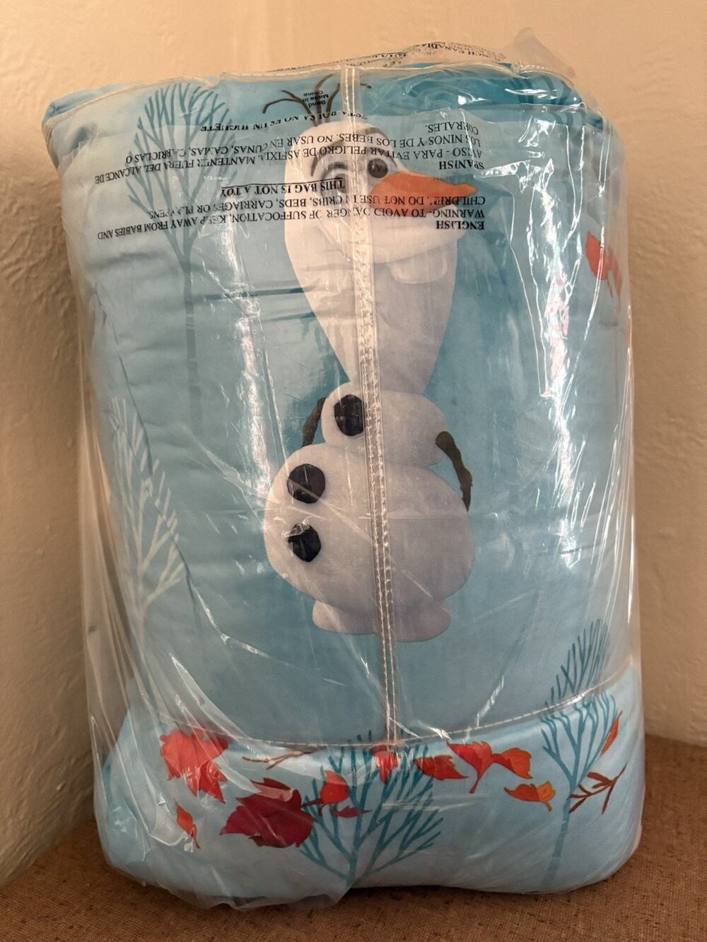 Kids Bedding Comforter Sheet Set & Sham 5 Piece Twin Size Olaf Disney Frozen
